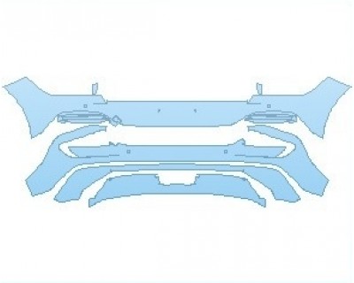 PAINT PROTECTION KIT - 2023 KIA EV6 GT-LINE REAR BUMPER WITH SENSORS - PRECUT PPF CLEAR BRA WRAP