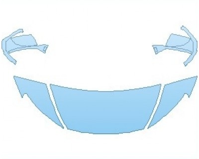 PAINT PROTECTION KIT - 2022 AUDI E-TRON GT RS HOOD (WRAPPED EDGES) - PRECUT PPF CLEAR BRA WRAP