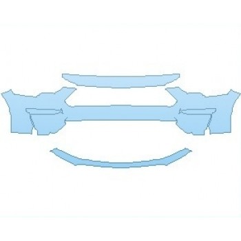 PAINT PROTECTION KIT - 2022 FORD MUSTANG GT PREMIUM CONVERTIBLE BUMPER - PRECUT PPF CLEAR BRA WRAP