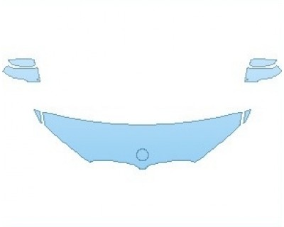 PAINT PROTECTION KIT - 2024 BMW X1 XLINE HOOD 18 INCH (NO WRAPPED EDGES) - PRECUT PPF CLEAR BRA WRAP