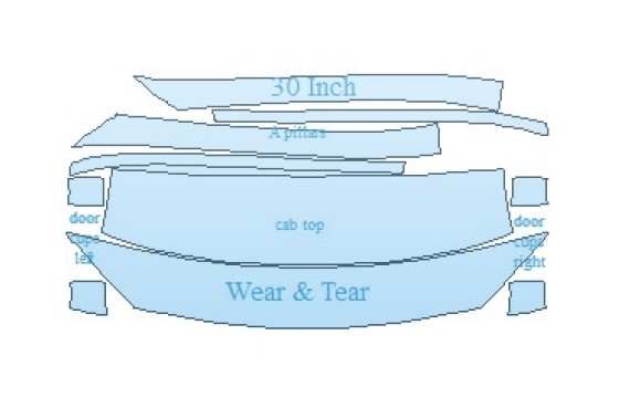 Precut PPF Kit – Clear Bra Paint Protection Film PAINT PROTECTION KIT - 2027 INFINITI QX55 LUXE AWD COMMON WEAR AREA KIT - PRECUT PPF CLEAR BRA WRAP