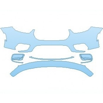 PAINT PROTECTION KIT - 2025 CHRYSLER PACIFICA HYBRID PINNACLE BUMPER WITH SENSORS - PRECUT PPF CLEAR BRA WRAP
