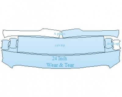 PAINT PROTECTION KIT - 2023 NISSAN TITAN PRO-4X COMMON WEAR AREA KIT - PRECUT PPF CLEAR BRA WRAP