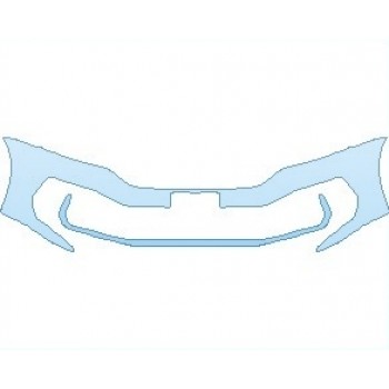 PAINT PROTECTION KIT - 2023 VOLKSWAGEN PASSAT R-LINE BUMPER WITH LICENSE PLATE - PRECUT PPF CLEAR BRA WRAP