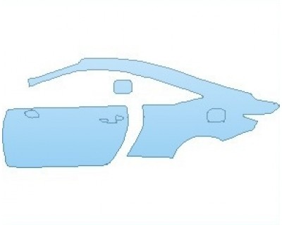  2018 LEXUS RC F 350 REAR QUARTER PANEL & DOOR LEFT SIDE