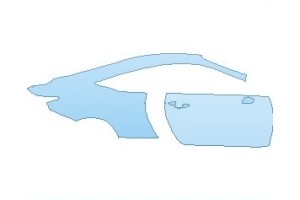 2018 LEXUS RC F 350 REAR QUARTER PANEL & DOOR RIGHT SIDE