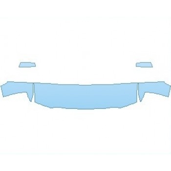 PAINT PROTECTION KIT - 2020 CHEVROLET SILVERADO 1500 LD LS HOOD KIT (WRAPPED EDGES) - PRECUT PPF CLEAR BRA WRAP