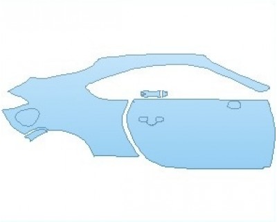 PAINT PROTECTION KIT - 2023 SUBARU BRZ LIMITED REAR QUARTER PANELS & DOORS RIGHT SIDE - PRECUT PPF CLEAR BRA WRAP