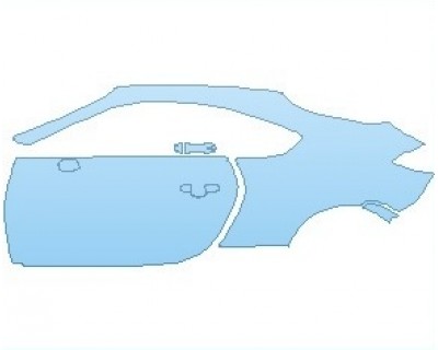 PAINT PROTECTION KIT - 2023 SUBARU BRZ LIMITED REAR QUARTER PANELS & DOORS LEFT SIDE - PRECUT PPF CLEAR BRA WRAP