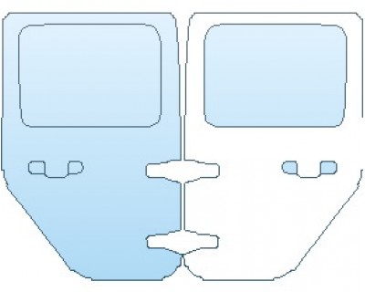 PAINT PROTECTION KIT - 2024 JEEP WRANGLER (JL) RUBICON 4 DOOR DOORS REAR - PRECUT PPF CLEAR BRA WRAP