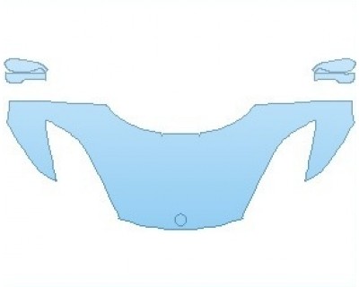 PAINT PROTECTION KIT - 2022 LOTUS EVORA GT430 HOOD (WRAPPED EDGES) 30 INCH - PRECUT PPF CLEAR BRA WRAP