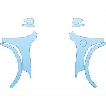 Precut PPF Kit – Clear Bra Paint Protection Film PAINT PROTECTION KIT - 2019 VOLVO XC90 HYBRID R DESIGN FULL FENDERS (WRAPPED EDGES) - PRECUT PPF CLEAR BRA WRAP