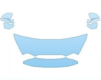 PAINT PROTECTION KIT - 2020 FERRARI 488 PISTA COUPE HOOD 2 PIECE WRAPPED EDGES - INVISIBLEMASK - 3M PAINT PROTECTION