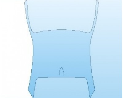 PAINT PROTECTION KIT - 2020 FERRARI 488 PISTA COUPE ROOF WITH SHARK FIN ANTENNA - INVISIBLEMASK - 3M PAINT PROTECTION