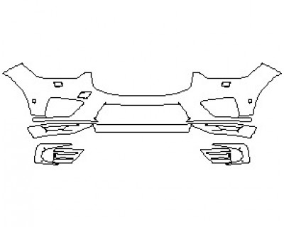 2022 VOLVO XC60 R-DESIGN T5 BUMPER KIT WITH WASHERS & SENORS