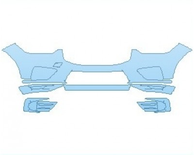 PAINT PROTECTION KIT - 2021 VOLVO XC60 R-DESIGN T6 BUMPER - PRECUT PPF CLEAR BRA WRAP