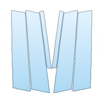 PAINT PROTECTION KIT - 2021 ALFA ROMEO GIULIA GTA M B PILLARS - PRECUT PPF CLEAR BRA WRAP