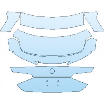 PAINT PROTECTION KIT - 2021 ALFA ROMEO GIULIA GTA M REAR DECK LID - PRECUT PPF CLEAR BRA WRAP