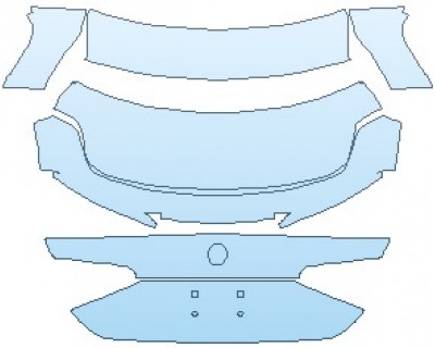 PAINT PROTECTION KIT - 2022 ALFA ROMEO GIULIA GTA M REAR DECK LID - PRECUT PPF CLEAR BRA WRAP