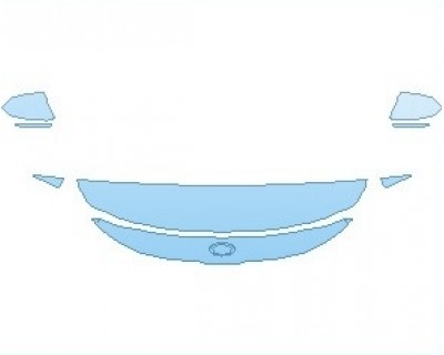 PAINT PROTECTION KIT - 2021 KIA SELTOS LX HOOD 18 INCH (NO WRAPPED EDGES) - PRECUT PPF CLEAR BRA WRAP