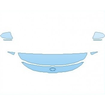 PAINT PROTECTION KIT - 2021 KIA SELTOS LX HOOD 18 INCH (WRAPPED EDGES) - PRECUT PPF CLEAR BRA WRAP