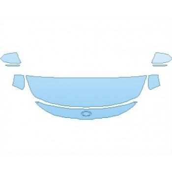 PAINT PROTECTION KIT - 2021 KIA SELTOS LX HOOD (NO WRAPPED EDGES) - PRECUT PPF CLEAR BRA WRAP
