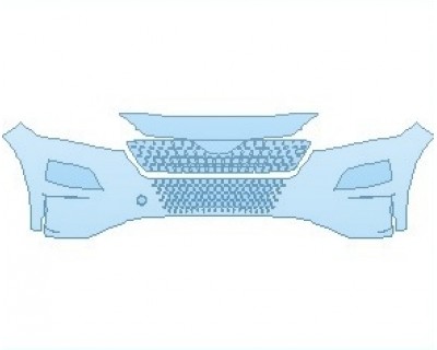 PAINT PROTECTION KIT - 2021 HYUNDAI KONA ELECTRIC LIMITED BUMPER - PRECUT PPF CLEAR BRA WRAP