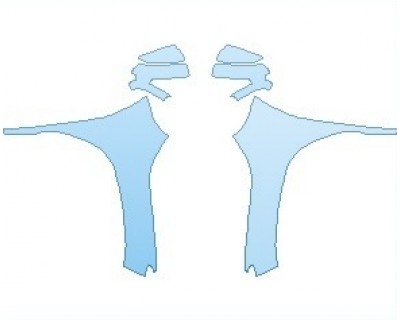 PAINT PROTECTION KIT - 2021 HYUNDAI KONA ELECTRIC LIMITED FULL FENDERS (NO WRAPPED EDGES) - PRECUT PPF CLEAR BRA WRAP