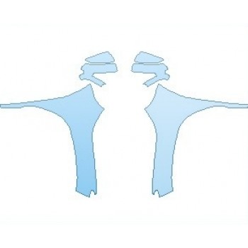 PAINT PROTECTION KIT - 2021 HYUNDAI KONA ELECTRIC ULTIMATE FULL FENDERS (WRAPPED EDGES) - PRECUT PPF CLEAR BRA WRAP