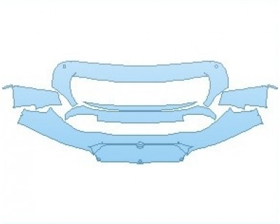 PAINT PROTECTION KIT - 2022 FERRARI MONZA SP2 BUMPER WITH SENSORS - PRECUT PPF CLEAR BRA WRAP