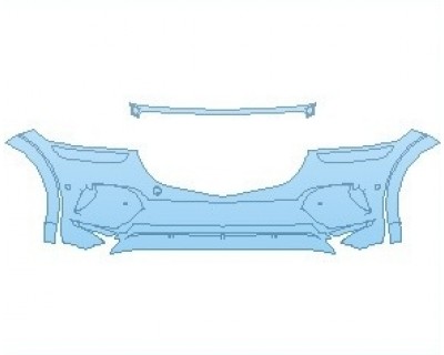 PAINT PROTECTION KIT - 2025 GENESIS GV70 2.5T AWD STANDARD BUMPER WITH SENSORS - PRECUT PPF CLEAR BRA WRAP