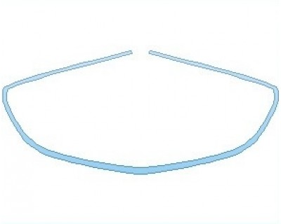 PAINT PROTECTION KIT - 2025 GENESIS GV70 2.5T AWD STANDARD GRILLE SURROUND - PRECUT PPF CLEAR BRA WRAP
