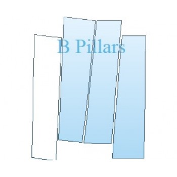 PAINT PROTECTION KIT - 2024 GMC SIERRA 1500 SIERRA B PILLARS - PRECUT PPF CLEAR BRA WRAP