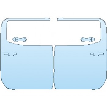 PAINT PROTECTION KIT - 2024 GMC SIERRA 1500 ELEVATION DOORS REAR CREW CAB - PRECUT PPF CLEAR BRA WRAP