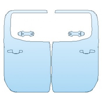 PAINT PROTECTION KIT - 2024 GMC SIERRA 1500 SIERRA DOORS REAR DOUBLE CAB - PRECUT PPF CLEAR BRA WRAP