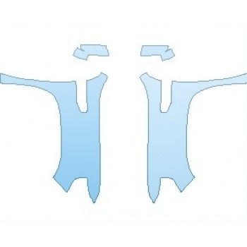 PAINT PROTECTION KIT - 2023 GMC SIERRA 1500 ELEVATION FULL FENDERS (WRAPPED EDGES) - PRECUT PPF CLEAR BRA WRAP