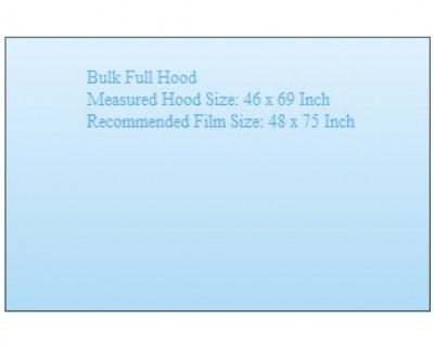 PAINT PROTECTION KIT - 2023 GMC SIERRA 1500 ELEVATION FULL HOOD BULK 48 X 75 INCH - PRECUT PPF CLEAR BRA WRAP