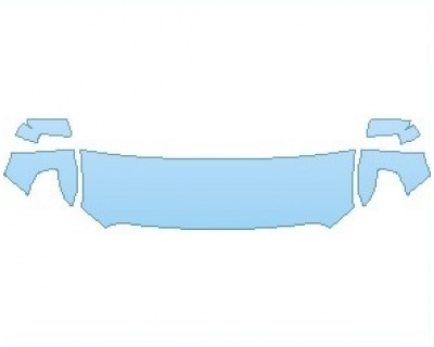 PAINT PROTECTION KIT - 2023 GMC SIERRA 1500 ELEVATION HOOD (NO WRAPPED EDGES) - PRECUT PPF CLEAR BRA WRAP