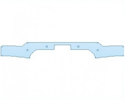 PAINT PROTECTION KIT - 2023 GMC SIERRA 1500 ELEVATION LOWER BUMPER WITH SENSORS & LICENSE PLATE VERIFY IF PAINTED OR CHROME - PRECUT PPF CLEAR BRA WRAP