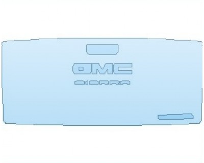 PAINT PROTECTION KIT - 2023 GMC SIERRA 1500 ELEVATION TAILGATE WITH ELEVATION EMBLEM - PRECUT PPF CLEAR BRA WRAP