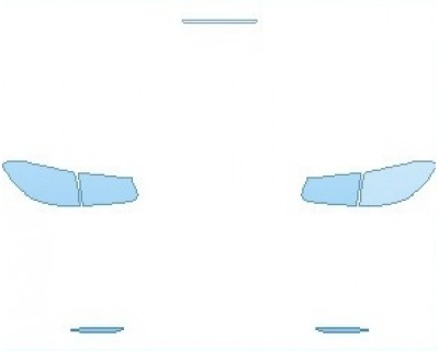 PAINT PROTECTION KIT - 2022 MERCEDES GLC CLASS AMG GLC 43 SUV LIGHTS REAR - PRECUT PPF CLEAR BRA WRAP