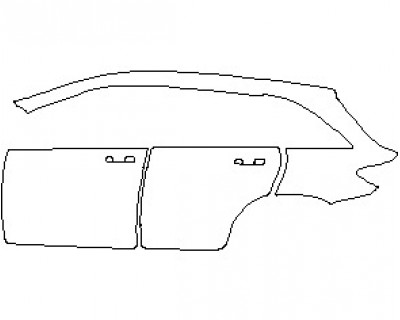 2023 MERCEDES GLC CLASS AMG GLC 43 SUV REAR QUARTER PANEL & DOORS LEFT SIDE