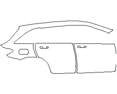 2023 MERCEDES GLC CLASS AMG GLC 43 SUV REAR QUARTER PANEL & DOORS RIGHT SIDE
