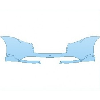PAINT PROTECTION KIT - 2022 PORSCHE TAYCAN 4S WITH SPORTDESIGN PKG SEDAN REAR BUMPER - PRECUT PPF CLEAR BRA WRAP