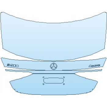 2021 MERCEDES S CLASS 580 EXECUTIVE LINE SEDAN REAR DECK LID WITH S500 AND 4MATIC EMBLEM