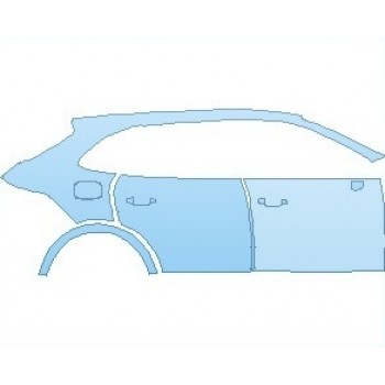 PAINT PROTECTION KIT - 2022 PORSCHE CAYENNE SUV E-HYBRID REAR QUARTER PANEL AND DOORS RIGHT SIDE - PRECUT PPF CLEAR BRA WRAP