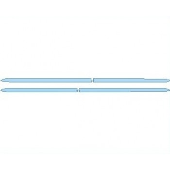 PAINT PROTECTION KIT - 2023 KIA CARNIVAL MPV SX ROCKER PANEL INSERTS - PRECUT PPF CLEAR BRA WRAP