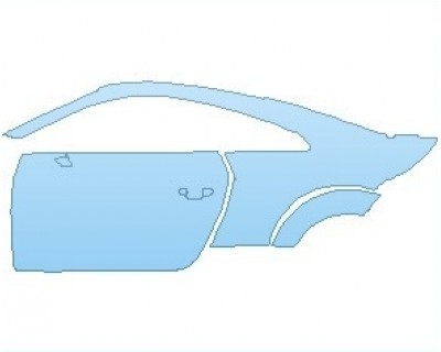 PAINT PROTECTION KIT - 2021 AUDI TT RS REAR QUARTER PANEL AND DOOR LEFT SIDE - PRECUT PPF CLEAR BRA WRAP