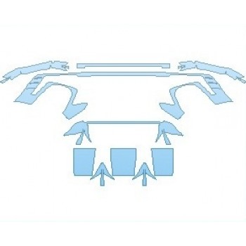 PAINT PROTECTION KIT - 2021 AUDI TT RS REAR DIFFUSER - PRECUT PPF CLEAR BRA WRAP