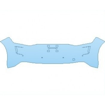 PAINT PROTECTION KIT - 2021 AUDI TT RS REAR BUMPER WITH SENSORS - PRECUT PPF CLEAR BRA WRAP